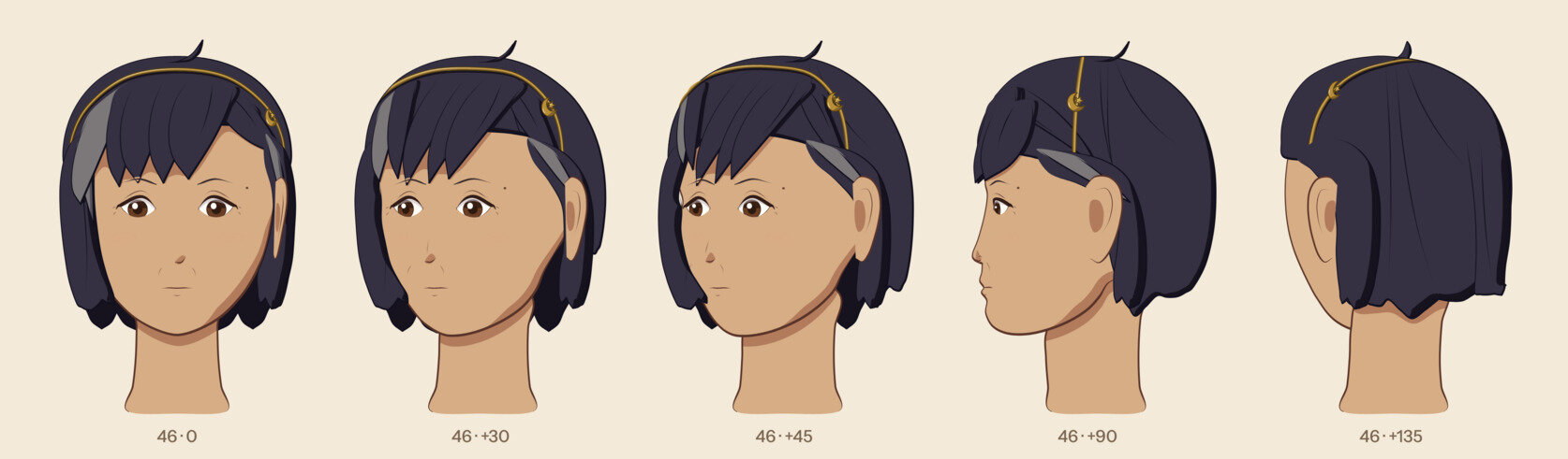 Hair pass in progress